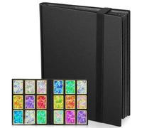 VYYTYYA Archivador Cartas, 24 Hojas 432 Bolsillos, Álbum Cartas con Carga Lateral, Card Binder Doble Cara para Pokémon, Yu-Gi-Oh, MTG, Cartas de Juego (negro)