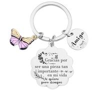 VZIUYTRE Regalo de buenos amigos Regalo Amiga Llaveros para Amigas y Hermanas Llaveros para Tu Mejor Amiga regalos de cumpleaños Regalo Graduación Regalo Navidad (6)