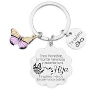 VZIUYTRE Regalo Hija Llavero hija llavero hija llavero madre e hija llavero padre e hija regalo hija 18 años regalo hija mayor (3)