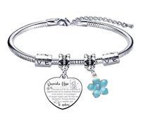 VZIUYTRE Regalo Hija Pulsera Para MujerMi Niñita Ayer, Mi Amiga Hoy, Mi Hija Para Siempre Pulseras Con Colgante Grabado Para Regalos De Cumpleaños Regalos Navidad para la hija (1)
