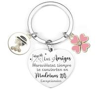 VZIUYTRE Regalo Llavero Madrina Llavero mejor Madrina Regalo Madrina Bautizo Regalo Madrina Cumpleaños Regalo Madrina bautizo Regalo del día de la madre, Navidad… (3)