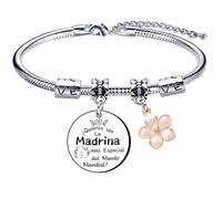 VZIUYTRE Regalo Madrina Pulsera Madre Mujer Pulsera, Regalo de Cumpleaños para Madrina, Regalo del Día de la Madre (3)