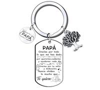 VZIUYTRE Regalos Papá Llavero,Regalo del día del Padre Te Quiero,Regalos de Cumpleaños Papá Llavero,Regalos para papá, llaveros para papá, (Q)