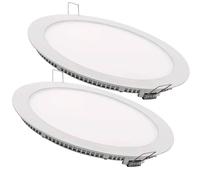 VZLED - Downlight LED 20W empotrar redondo, Plafón techo led redondo extraplano, Plafón cocina LED, Lámpara techo, Luz blanco frío 6500K (Pack 2)