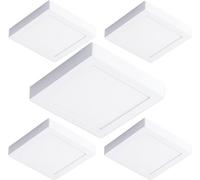 VZLED - Downlight LED 20W superficie cuadrado, Plafón techo led cuadrado superficie, Plafón cocina LED, Lámpara techo, Luz blanco frío 6500K (Pack 5)