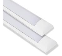 VZLED - Pantalla LED 18W Superficie Lineal, Luminaria 60 cm, Plafón Techo, Lámpara Cocina, Luz Blanca 4000K (Pack 2)