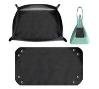 VZLYMTV Tapete Impermeable para Corralito de Mascotas 100x150cm Reutilizable Antideslizante para Cobayas Chinchillas Gatos y Pequeños Animales Negro
