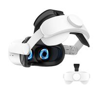VZNEK Correa para la cabeza compatible con Oculus Quest 2, accesorios Meta Quest 2, correa ajustable Elite de repuesto para mayor comodidad e inmersión en juegos en realidad virtual (sin batería)