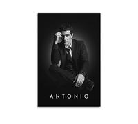 VZRSQZK Póster de actor Antonio Banderas, pintura decorativa, lienzo, pósteres de pared e impresión artística moderna para decoración de dormitorio familiar, 12 x 18 pulgadas (30 x 45 cm)