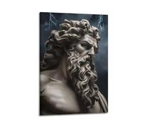 VZRSQZK Póster de Dios griego Zeus Póster de pintura decorativa Lienzo Póster de pared e imagen de arte impresión moderna familia dormitorio decoración carteles 24 x 36 pulgadas (60 x 90 cm)