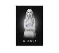 VZRSQZK Póster de la actriz Nicole Kidman, pintura decorativa, lienzo, pósteres de pared e impresión artística moderna para decoración de dormitorio familiar, 20 x 30 cm