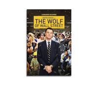VZRSQZK Póster de la película El lobo de Wall Street, pintura decorativa, póster de pared e imagen artística impresa moderna para decoración de dormitorio familiar, pósteres de 12 x 18 pulgadas (30 x