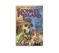 VZRSQZK Póster de The Secret of Monkey Island, pintura decorativa, lienzo, pósteres de pared e impresión artística moderna para decoración de dormitorio familiar, 24 x 36 pulgadas (60 x 90 cm)