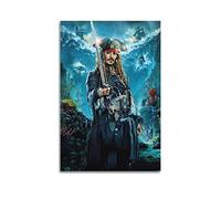VZRSQZK Póster decorativo de Jack Sparrow Piratas Póster Pintura Lienzo Póster de pared e imagen de arte Impresión moderna Familia Dormitorio Decoración Pósteres 08 x 12 pulgadas (20 x 30 cm)