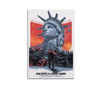 VZRSQZK Póster retro de la película Escape from New York, póster decorativo en lienzo, póster de pared e imagen artística impresa moderna para decoración de dormitorio familiar, pósteres de 20 x 30 cm