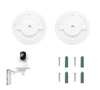 VZU 2 soportes de pared para cámara TP-Link Tapo C200/C210/C220/C225/TC70, Kasa EC70/KC410S, ángulo ajustable de rotación de 180 grados, color blanco