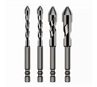 VZU 4 brocas excéntricas excéntricas de alta resistencia, taladro excéntrico inclinado de cerámica, taladro triangular excéntrico multifuncional, broca de hormigón para azulejos, vidrio, cerámica,