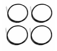 VZU 4 cordones para zapatos con cierre de rosca, para cierre BOA para reequipamiento de cierre BOA, cuerda de acero y goma, color negro, compatible con Engelbert Strauss Shimano, 140 cm