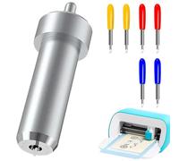 VZU 6 cuchillas de repuesto para cuchillas Cricut Cricut para cuchillos Cricut con 1 soporte, compatible con Maker/Maker 3/Maker 4/Air 2/Explore 3/Explore 4 para papel de vinilo, 30°/45°/60°