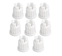 VZU 8 piezas de enchufe de retención para Grohe 4184200M adaptador de | Juego de 8 casquillos de plástico blanco para válvulas de grifo y ducha, compatible con Grohe 4184200M.