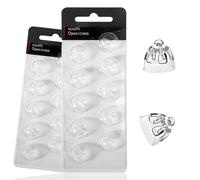 VZU Cúpulas para audífonos, campanas de bajo de doble ventilación abierta de 10 mm, paquete de 2 (20 piezas) Oticon accesorios para audífonos, almohadillas de repuesto para Oticon MiniFit