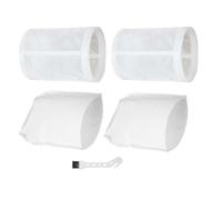 VZU Juego de 2 prefiltros y 2 filtros para aspiradora Makita CL100D, CL106, CL180, 443060-3 451208-3, para aspiradora Makita con filtro lavable y prefiltro, con cepillo de limpieza, color blanco