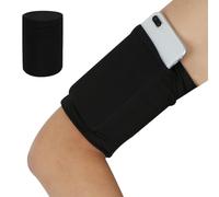 VZUHSW Bolsa de Brazalete Deportivo para Teléfonos Móviles Elástico Ideal para Correr y Otros Deportes Compatible con Todos los Modelos de Teléfono Negro