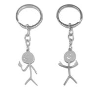 VZUHSW Llavero Sonriente de Figura Lindo Dedo de lenguaje de Signos como Llavero para Bolso Coche u Original Regalo Divertido