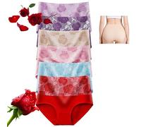 VZXATYOP Bragas De Cintura Alta A Prueba De Fugas For Mujeres Ropa Interior For Incontinencia con Cobertura Total Cómoda Protección contra Pérdidas Menstruales Vejiga(6-b,Medium)