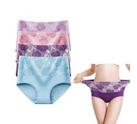 VZXATYOP Bragas De Cintura Alta A Prueba De Fugas For Mujeres Ropa Interior For Incontinencia con Cobertura Total Cómoda Protección contra Pérdidas Menstruales Vejiga(4-b,Large)