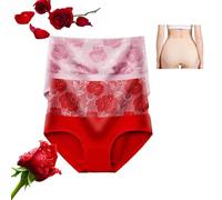 VZXATYOP Bragas De Cintura Alta A Prueba De Fugas For Mujeres Ropa Interior For Incontinencia con Cobertura Total Cómoda Protección contra Pérdidas Menstruales Vejiga(2-c,X-Large)