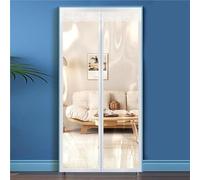 VZXATYOP Cortinas Aislantes Térmicas Transparentes para Puertas De Entrada Cortina Anti Lluvia Y Nieve Puerta De Garaje Cortina Aislante Térmica Manos Libres Puerta De Invierno(110x200cm)