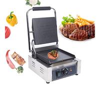 VZXATYOP Máquina eléctrica for Hacer Hamburguesas Helados Conos de Waffle sándwiches Prensa for paninis y Helados con Bandeja Antiadherente for restaurantes cocinas domésticas(Panini Grill Press)