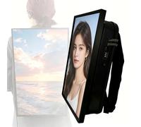 VZXATYOP Mochila Publicitaria Impermeable IP65 De 21,5" - Señalización Digital LCD De Alto Brillo De 1000 Nits, Cartelera Móvil Android 11 con Entrada USB/HDMI/App For Marketing Al Aire Libre