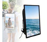 VZXATYOP Pantalla Digital De Mochila LED De 21,5 Pulgadas, Pantalla De Cartelera Móvil Android con Brillo De 1000 Nits, Tablero Publicitario con Pantalla Táctil LCD Portátil