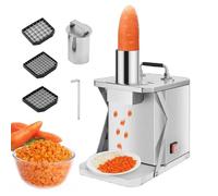 VZXATYOP Picadora De Verduras Doméstica Comercial 3 En 1 Cortadora Automática De Verduras Máquina Eléctrica para Cortar En Cubitos Patatas Cebollas Y Zanahorias