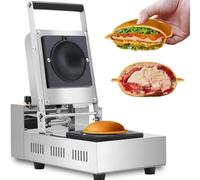VZXATYOP Prensa eléctrica for panini y Helado for Hacer sándwiches y Hamburguesas for gofres Rellenos for postres panaderías restaurantes y cocinas(110V)