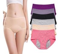 VZXATYOP Ropa Interior Antifugas Diaria For Mujeres Mayores De 60 Años Suave Cómoda Y Reutilizable con Soporte For El Suelo Y Alta Absorción(6pcs-b,8X-Large)