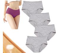 VZXATYOP Ropa Interior Antifugas For Mujer: Bragas Absorbentes De Cintura Alta For Pérdidas Leves De Orina Entrepierna De Algodón Suave Y Transpirables(Gray,7X-Large)