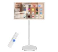 VZXATYOP Smart TV Portátil con Ruedas, Monitor De Pantalla Táctil 4K De 27 Pulgadas con Control Remoto, Batería De 8GB + 128GB 13500mAh, Soporte Rodante For Oficina En Casa(27in,4+64GB(1080P))