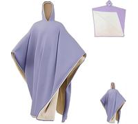 VZXATYOP Sudadera con Capucha Unisex Extragrande Tipo Capa con Peso Corte Holgado Y Cómoda Poncho Suave con Capucha For Todas Las Estaciones For Relajarse En Casa O De Viaje(Light Purple)