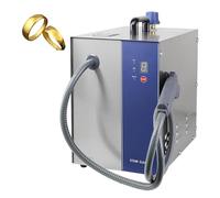 VzxCrue MáQuina Limpiadora A Vapor para Joyas, MáQuina Limpiadora A Vapor Profesional para Gemas, Acero Inoxidable, Alta Temperatura De 135 °C, para Limpiar Joyas De Plata Y Oro Handheld