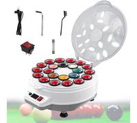 VzxCrue MáQuina Pulidora AutomáTica De Bolas De Billar MáQuina ElectróNica De Limpieza Adecuada para Juegos De Billar Juegos De Snooker 22balls