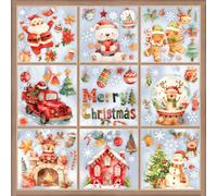 VZXQX Pegatinas Navidad Ventanas Cristal, 120Pcs Copos de Nieve Decoracion Navidad Reutilizar Estáticas, Extraíbles Stickers Navideñas Adhesivos Ventana Natal Decoração para Vaso Escaparates