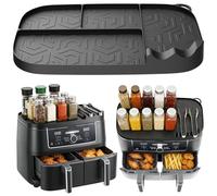 VZXZXE Estante de almacenamiento con alfombrilla de silicona para freidora de aire caliente Ninja Foodi Max Dual Zone | Accesorios para airfryer compatible con Ninja AF400EU, AF451EU, AF500EU, DZ401