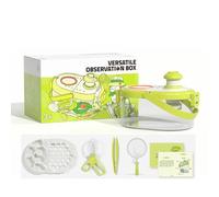 VZZCGJVT Caja de observación Multifuncional de Insectos Montessori, Herramienta para Hacer especímenes, pequeño Conjunto de experimentos científicos,Blanca