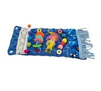 VZZCGJVT Funda de Almohada táctil Montessori para el Brazo, un Juguete de Entrenamiento sensorial Que Calma y Alivia el estrés,Azul