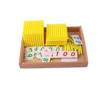 VZZCGJVT Juego de Cartas de Juego de Banco Decimal Montessori, una Ayuda didáctica de matemáticas para desarrollar el Pensamiento de Capacidad computacional
