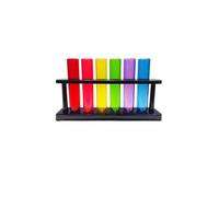 VZZCGJVT Juego de Juego de Agua Montessori Que enseña el SIDA, Materiales de Juego de Agua Abiertos para bebés, Juguetes de educación temprana e Inteligencia,Rainbow Test Tube