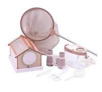 VZZCGJVT Set de exploración de Insectos Montessori al Aire Libre, Juguete Montessroi para niños Que se acercan a la Naturaleza,Rosado